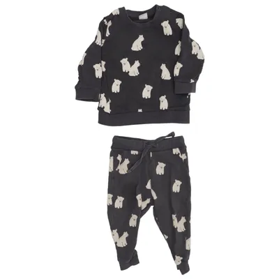 Set (Black, White) from Lindex Baby Cotton, Elastane
