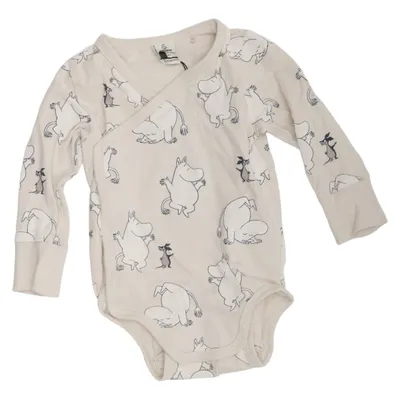 Body (Beige, Flerfärgad) från Moomin by Lindex Bomull, Elastan