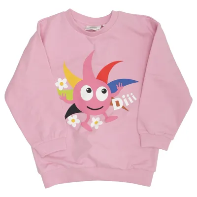 Collegetröja (Rosa, Flerfärgad) från Babblarna x KappAhl Bomull, Elastan