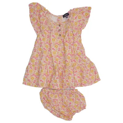 Ensemble (Jaune, Rose, Blanc) de Sergent Major Coton, Viscose