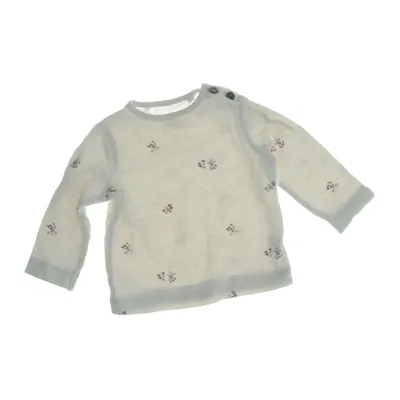 Langærmet t-shirt (Beige, Flerfarvet) fra Topomini Elastan, Økologisk bomuld