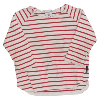 Long sleeve T-shirt (White, Red) from Polarn O. Pyret Organic cotton