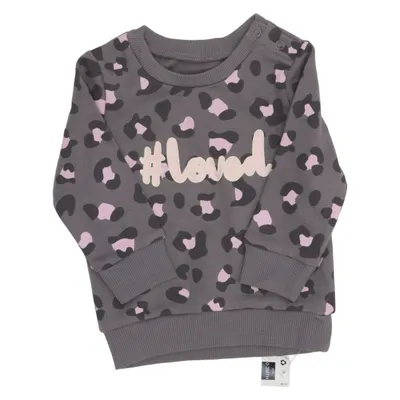 Sweatshirt (Gray, Pink) from Dunnes Stores Cotton, Polyester