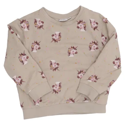 Sweatshirt (Beige, Multicolore) de Name It Élasthane, Coton biologique