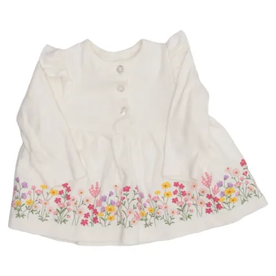 Robe (Blanc, Multicolore) de Little Me Coton