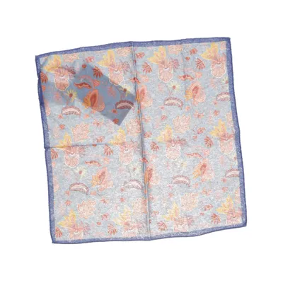 Neckerchief (Blue, Multicolored) from Oscar Jacobson Cotton, Silk