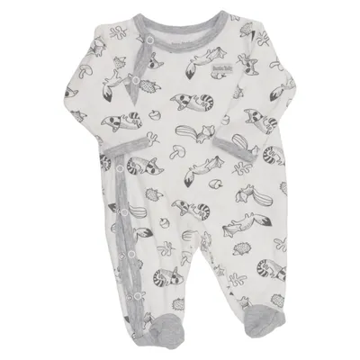 Barboteuse (Blanc, Gris) de Baby Bambu Bambou, Coton