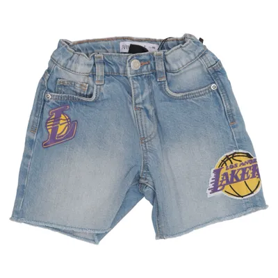 Short en jean (Bleu, Multicolore) de Zara
