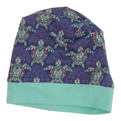 Bonnet (Bleu, Multicolore) de Babauba Coton, Élasthane