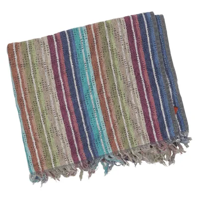 Handduk (Blå, Lila, Grön, Flerfärgad) från Missoni Home Bomull