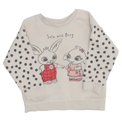 Sweatshirt (Beige) from Bing Cotton, Polyester