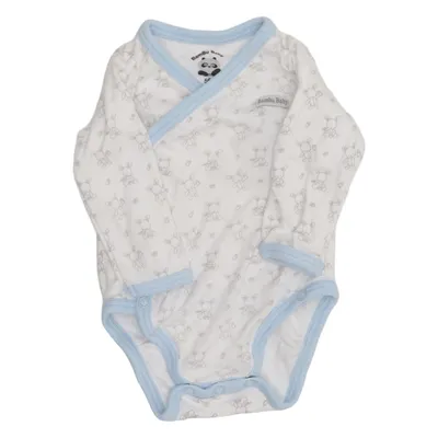 Romper (Wit, Blauw) van Bambu Baby Katoen