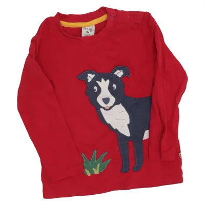 Lange mouwen shirt (Rood, Blauw, Meerkleurig) van Frugi Organisch katoen
