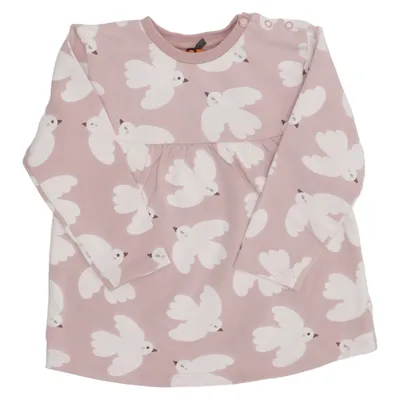 Robe (Rose, Blanc) de Staccato Coton, Élasthane