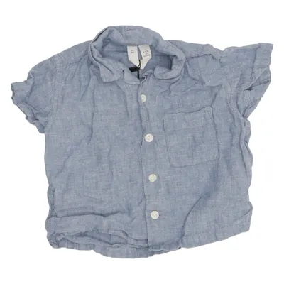 Chemise à manches courtes (Bleu) de Arket Coton, Lin