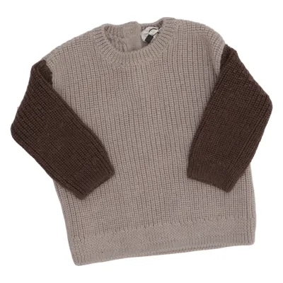 Strickpullover (Braun, Grau) von H&M Wolle