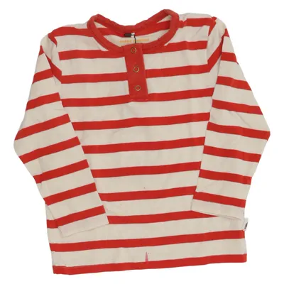 T-shirt à manches longues (Rouge, Blanc) de Mini Rodini Élasthane, Lyocell