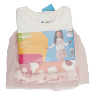 Klänning (Vit, Rosa, Flerfärgad) från Lupilu Bomull, Polyester