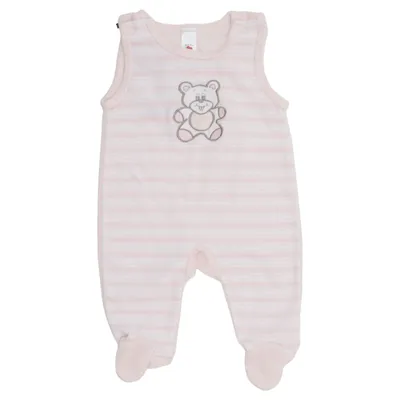 Barboteuse (Rose, Blanc) de Baby Club by C&A Coton, Polyester