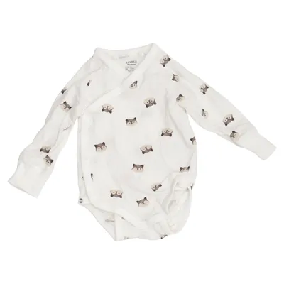 Body (Vit, Flerfärgad) från Lindex Newborn Bomull, Elastan