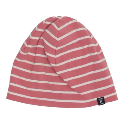 Beanie (Pink, White) from Polarn O. Pyret Elastane, Organic cotton