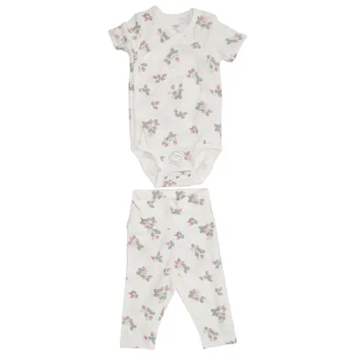 Set (Vit, Flerfärgad) från Lindex Newborn Bomull, Elastan