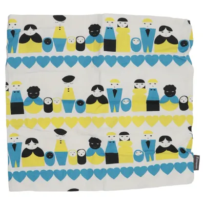 Cushion cover (White, Blue, Yellow) from Finlayson