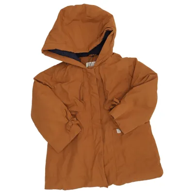 Jakke (Brun, Blå) fra Zara Baby Bomuld, Nylon, Polyester