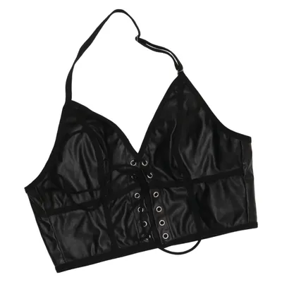Bustier (Zwart) van Romwe Elastaan, Polyester
