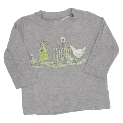 Långärmad t-shirt (Grå) från Pettson och Findus Bomull