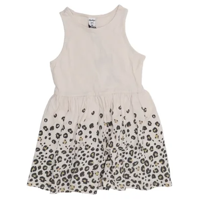 Jurk (Beige, Zwart) van Dopo Dopo Girls Katoen