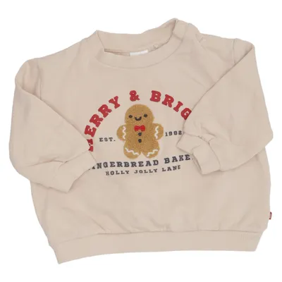 Sweatshirt (Beige) van Next Baby Katoen, Gerecycled polyester