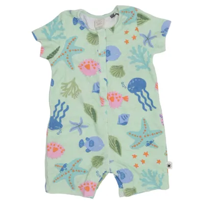 Rompertjes (Groen, Meerkleurig) van Lindex Baby Katoen, Polyester
