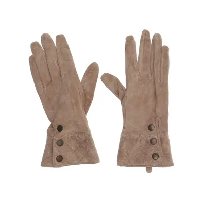 Læderhandsker (Beige) fra H&M Læder