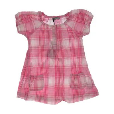 Klänning (Rosa, Vit) från Kids by Lindex Bomull