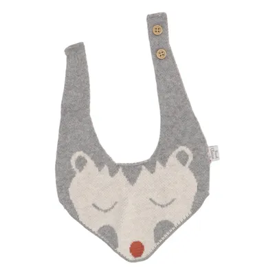 Dribble bib (Gray, White, Red) from Hust & Claire