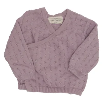 Wrap cardigan (Purple) from Hans Natur Cotton