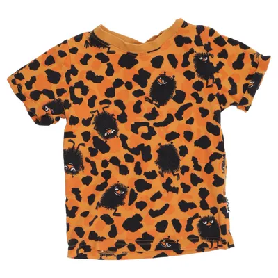 T-shirt (Orange, Svart) från Moomin by Martinex Elastan, Ekologisk bomull