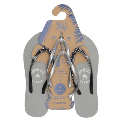 Flip-flops (Gray, Black, Silver) from Cabaïa