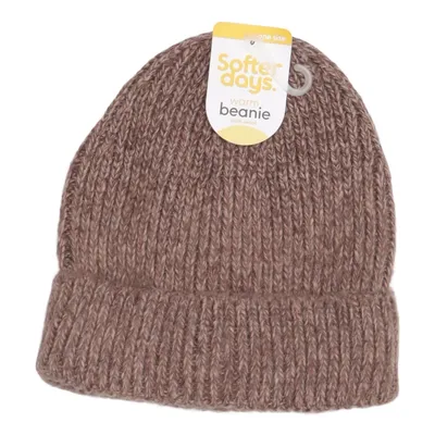 Beaniemössa (Brun) från Softer Days Polyester, Ull