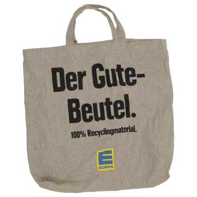 Sac en toile (Beige) de EDEKA Coton recyclé, Polyester recyclé