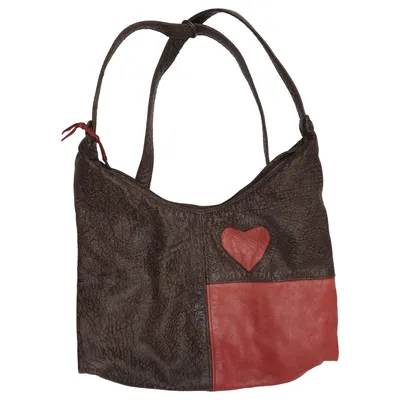 Shoulder-bag (Brown, Red) from La Palmerie
