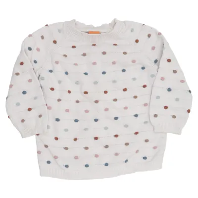 Sweater (White, Multicolored) from Pusblu Cotton