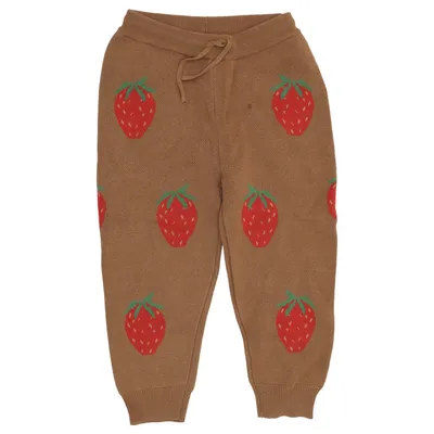 Sweatpants (Brown, Multicolored) from Konges Sløjd Merino wool, Organic cotton
