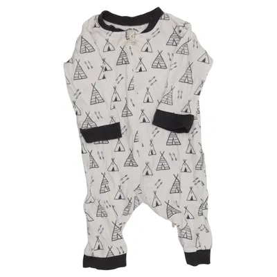 Rompertjes (Wit, Zwart) van Bambu Baby Katoen