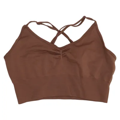 Brassière (Marron) de PrettyLittleThing Élasthane, Polyamide