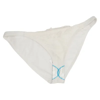 Bikini bottom (White) from Peek & Beau Cotton, Elastane, Polyamide, Polyester
