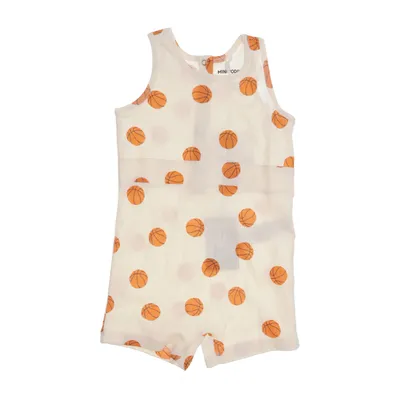 Rompers (White, Multicolored) from Mini Rodini Cotton