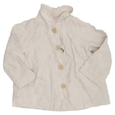 Jacket (Beige) from Zara Cotton, Linen