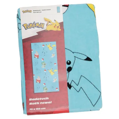 Badlakan (Blå, Flerfärgad) från Pokémon Bomull
